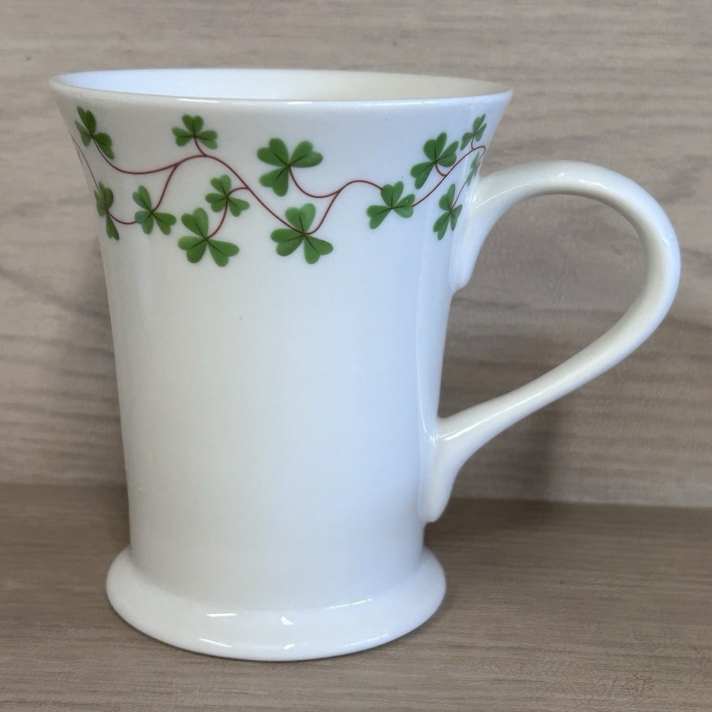 Shannon Fine Irish Porcelain Coffee Cup / Mug Shamrock Clover Ireland